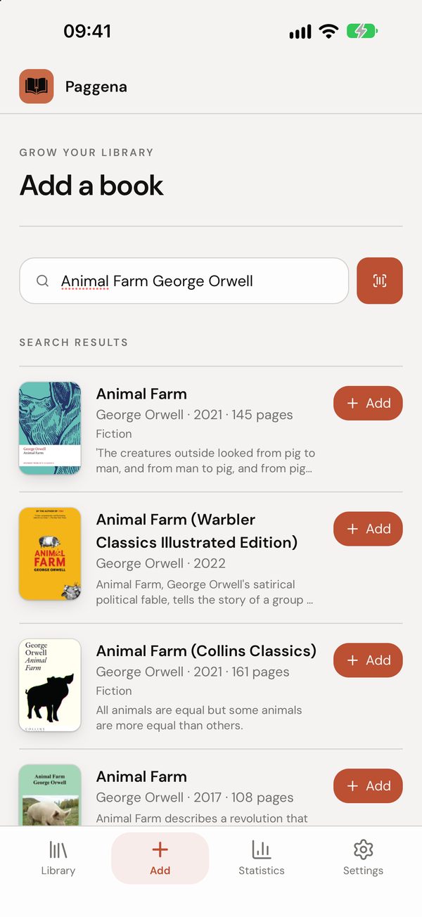 Searching for a book to add
